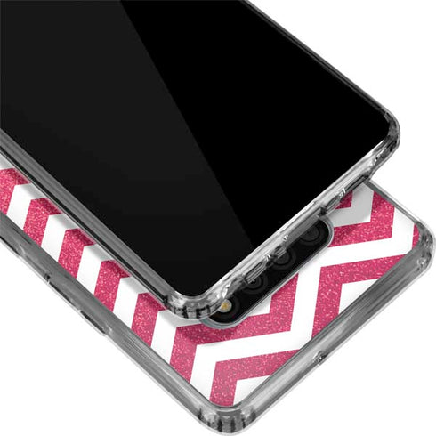Pink Chevron LG Stylo 6 Clear Case