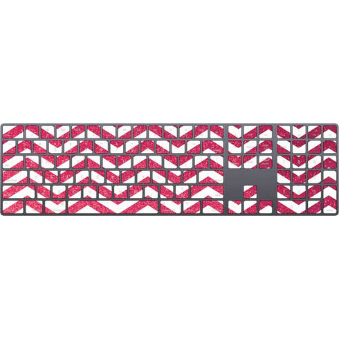 Pink Chevron Magic Keyboard with Numeric Keypad Skin