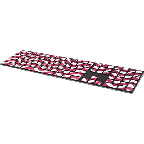 Pink Chevron Magic Keyboard with Numeric Keypad Skin