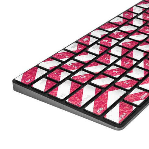 Pink Chevron Magic Keyboard with Numeric Keypad Skin
