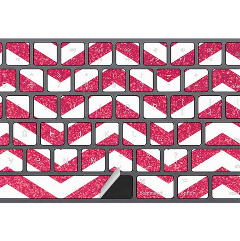 Pink Chevron Magic Keyboard with Numeric Keypad Skin