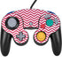 Pink Chevron Nintendo GameCube Controller Skin
