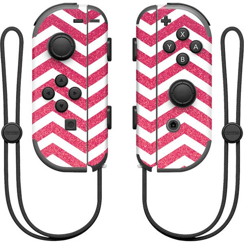 Pink Chevron Nintendo Joy-Con (L/R) Controller Skin