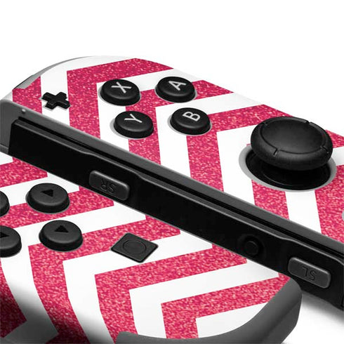 Pink Chevron Nintendo Joy-Con (L/R) Controller Skin