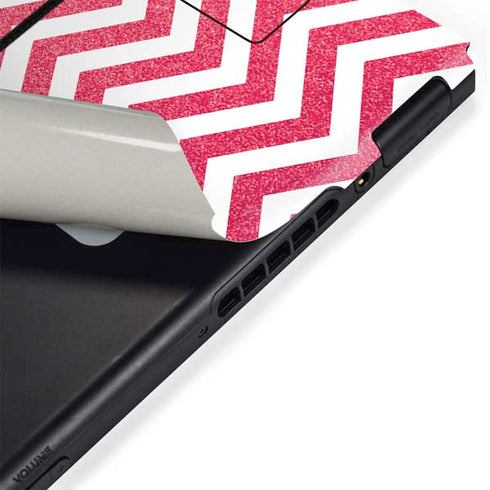 Pink Chevron Nintendo Switch Bundle Skin