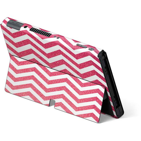 Pink Chevron Nintendo Switch OLED (2021) Skin