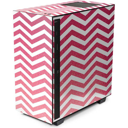 Pink Chevron NZXT H510 Compact ATX Mid-Tower Case Skin