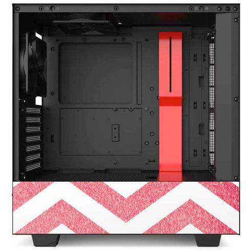 Pink Chevron NZXT H510 Compact ATX Mid-Tower Case Skin
