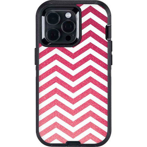Pink Chevron Otterbox Defender iPhone Skin