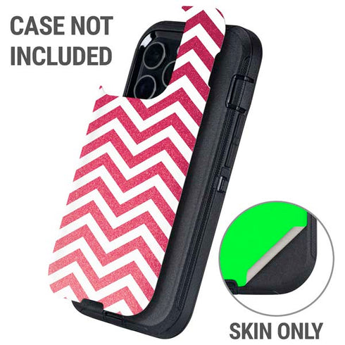 Pink Chevron Otterbox Defender iPhone Skin