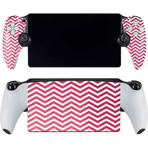 Pink Chevron PlayStation Portal Remote Player Skin
