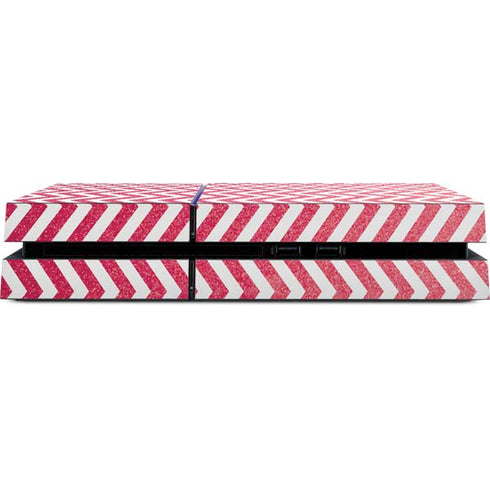 Pink Chevron PS4 Console Skin