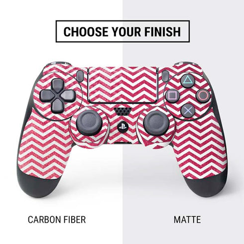 Pink Chevron PS4 Controller Skin