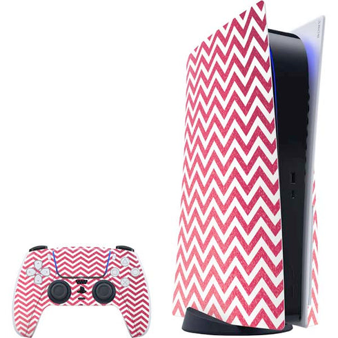Pink Chevron PS5 Bundle Skin