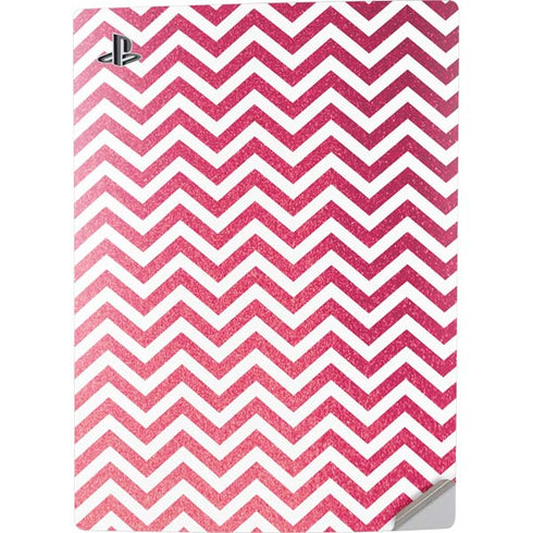 Pink Chevron PS5 Digital Edition Console Skin