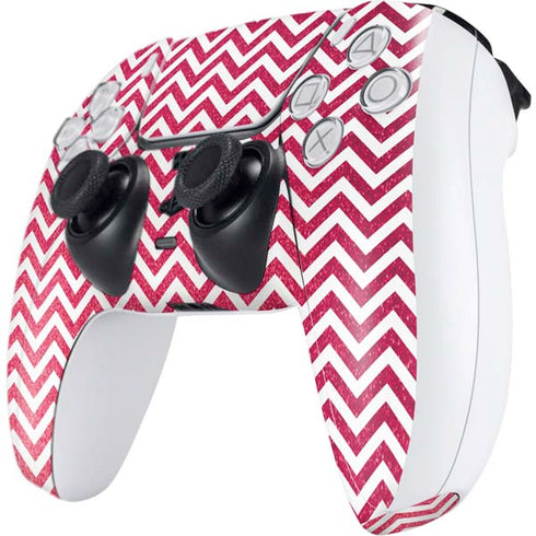 Pink Chevron PS5 Controller Skin