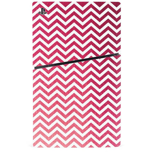 Pink Chevron PS5 Slim Disk Console Skin