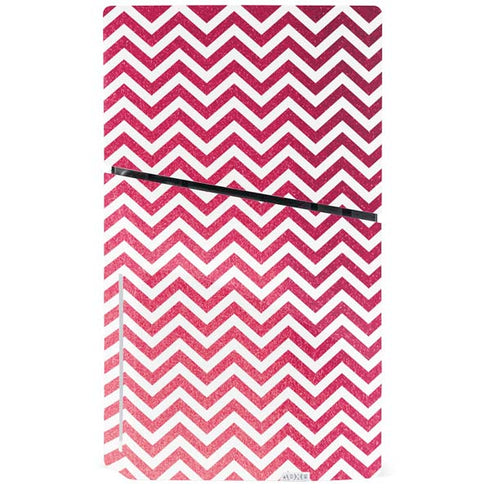 Pink Chevron PS5 Slim Disk Console Skin