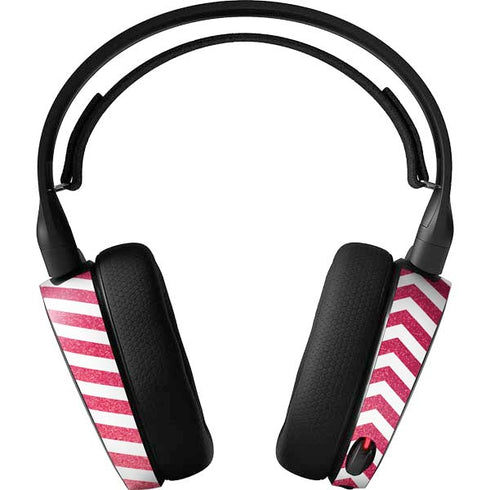 Pink Chevron SteelSeries Arctis 3 Skin