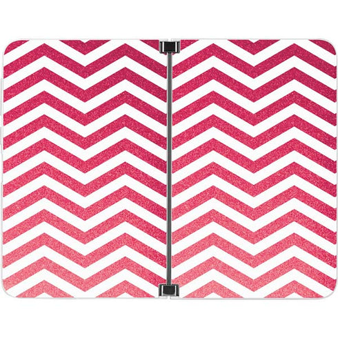 Pink Chevron Surface Duo Skin