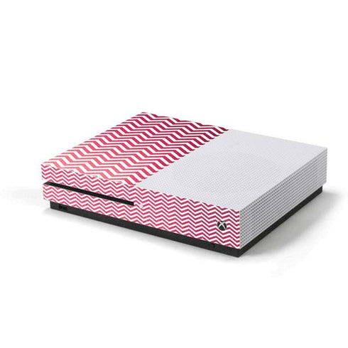 Pink Chevron Xbox One S Console Skin
