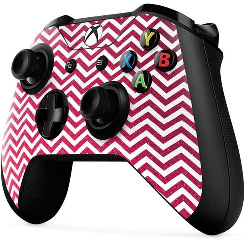 Pink Chevron Xbox One X Controller Skin