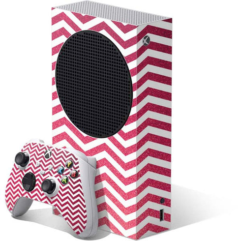 Pink Chevron Xbox Series S Skins