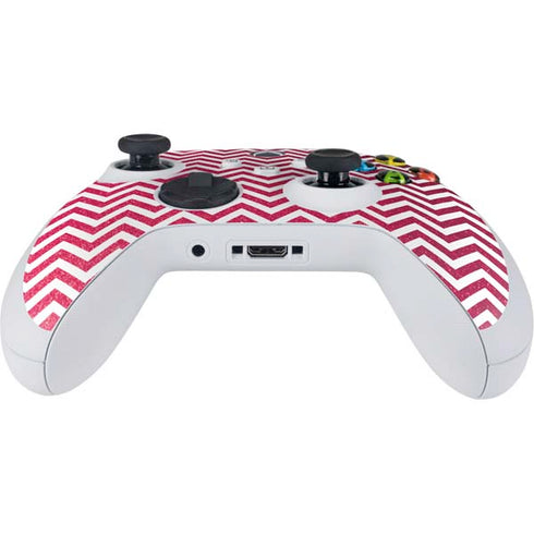 Pink Chevron Xbox Series S Controller Skin