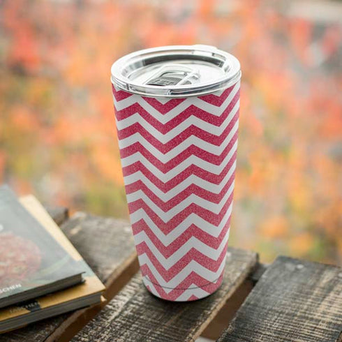 Pink Chevron Yeti 20oz Tumbler Skin