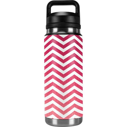 Pink Chevron YETI Rambler 26oz Bottle Skin