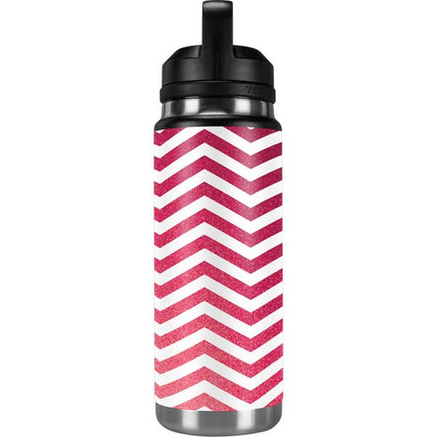 Pink Chevron YETI Rambler 26oz Bottle Skin
