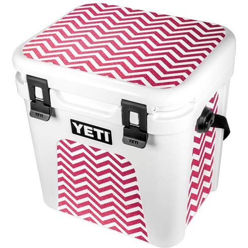 Pink Chevron YETI Roadie 24 Hard Cooler Skin