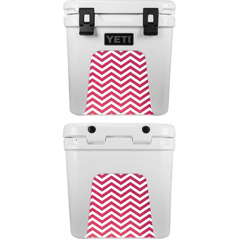Pink Chevron YETI Roadie 24 Hard Cooler Skin