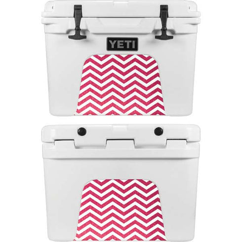 Pink Chevron YETI Tundra 35 Hard Cooler Skin