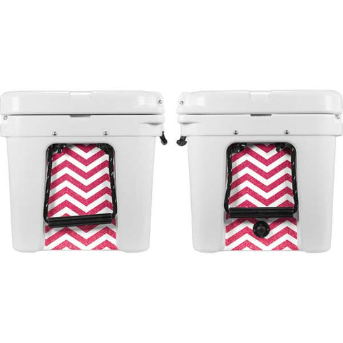 Pink Chevron YETI Tundra 35 Hard Cooler Skin