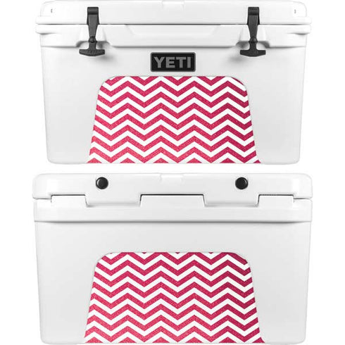 Pink Chevron YETI Tundra 45 Hard Cooler Skin