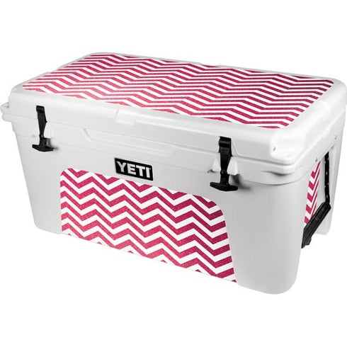Pink Chevron YETI Tundra 65 Hard Cooler Skin