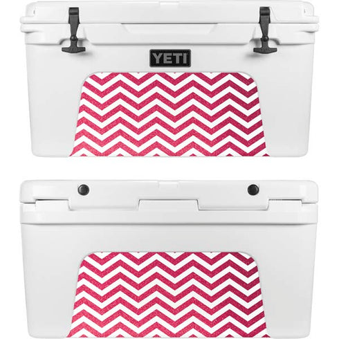 Pink Chevron YETI Tundra 65 Hard Cooler Skin