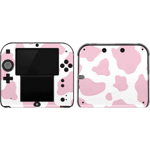 Pink Cow Print Nintendo 2DS Skin
