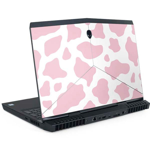Pink Cow Print Dell Alienware Skin