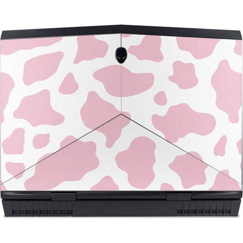 Pink Cow Print Dell Alienware Skin