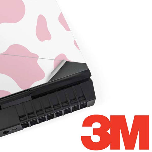 Pink Cow Print Dell Alienware Skin