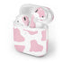 Pink Cow Print Apple AirPods 2 Skin