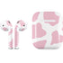 Pink Cow Print Apple AirPods Skin