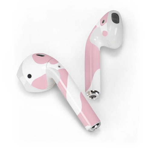 Pink Cow Print Apple AirPods Skin