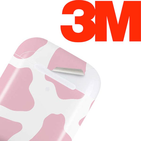 Pink Cow Print Apple AirPods Skin