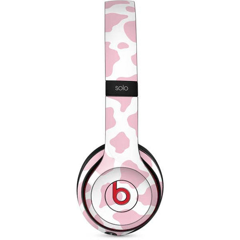 Pink Cow Print Beats Solo 2 Wireless Skin
