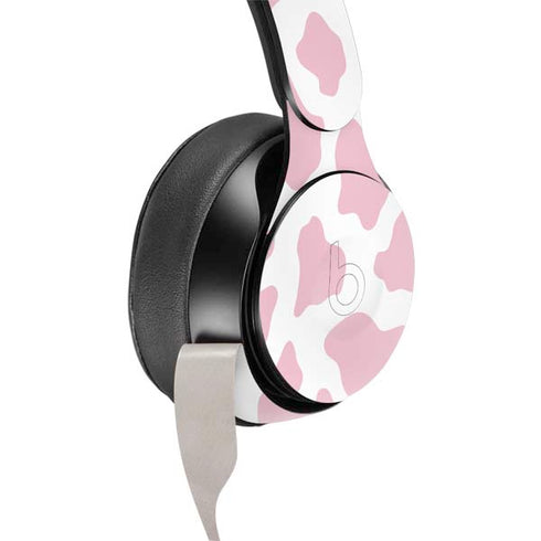 Pink Cow Print Beats Solo Pro Skin
