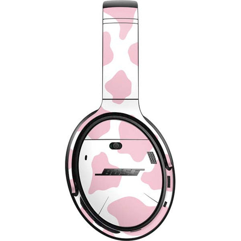 Pink Cow Print Bose QuietComfort 35 Headphones Skin