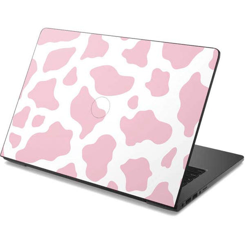 Pink Cow Print Dell Chromebook Skin